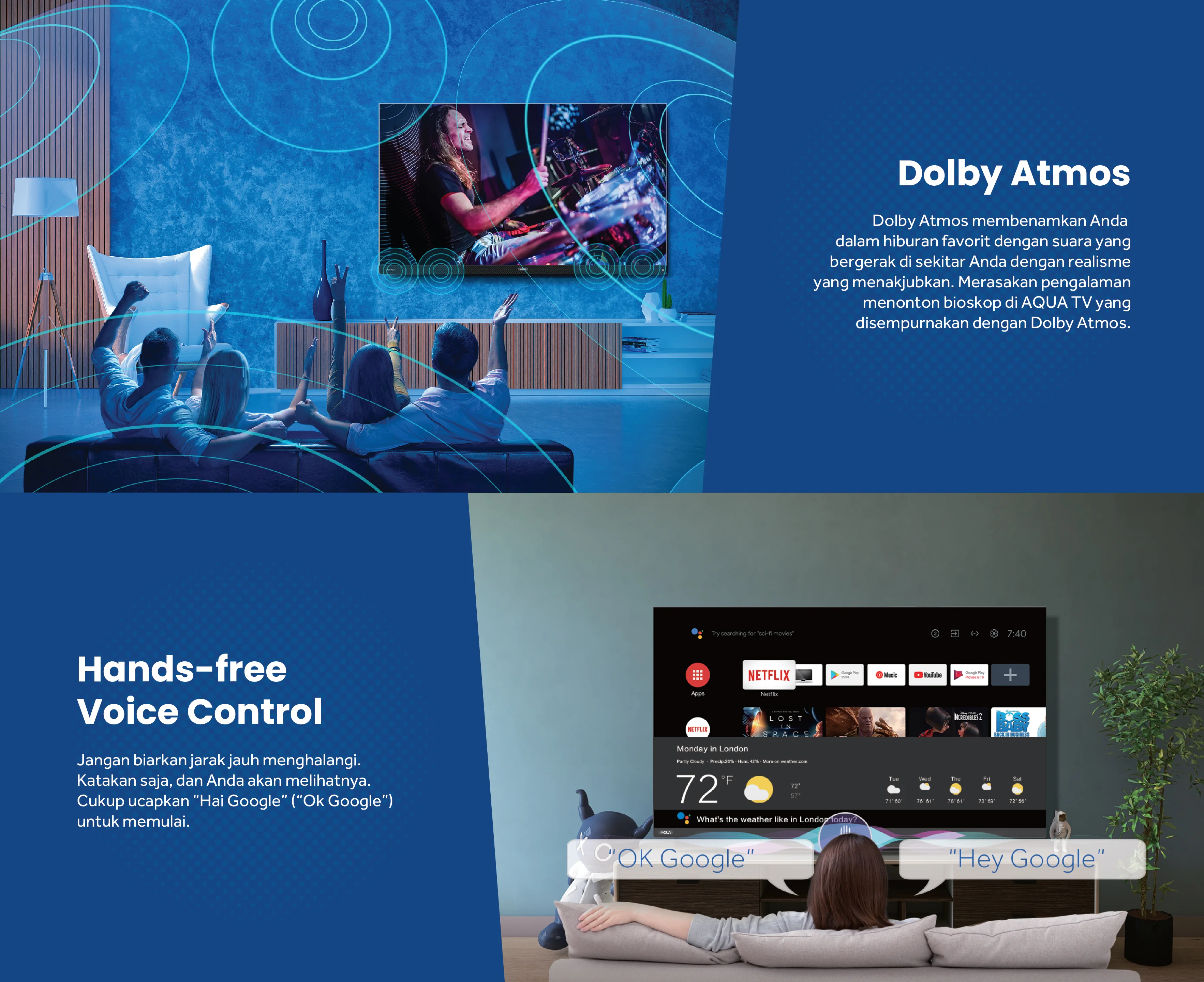 Smart TV AQUA Elektronik AQT65S900UX